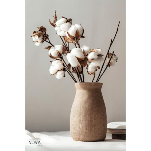 Nova Design Microfibre Tea Towel - Cotton Flower