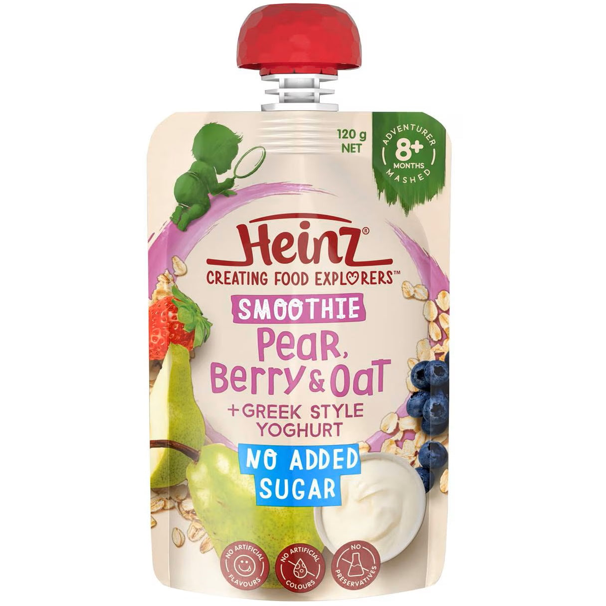 Heinz Smoothie Pear, Berry, Oat, Greek Yoghurt 120g