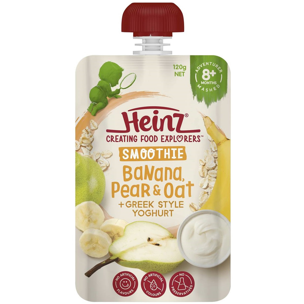 Heinz Smoothie Banana, Pear, Oat, Greek Yoghurt 120g