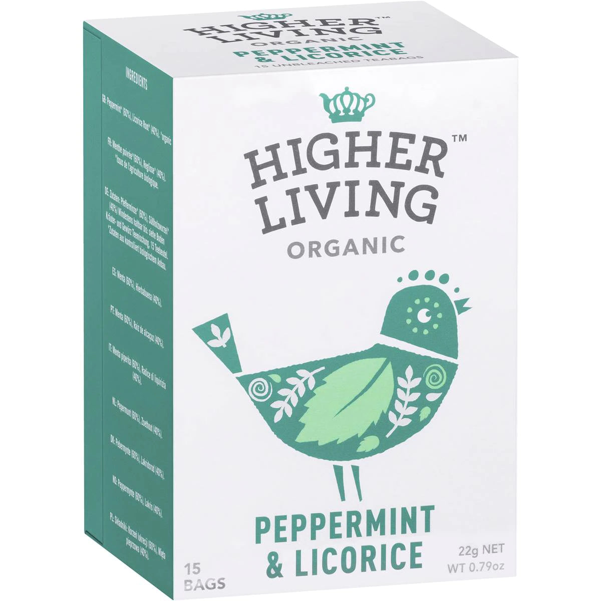 Higher Living Peppermint & Licorice Tea 15pk