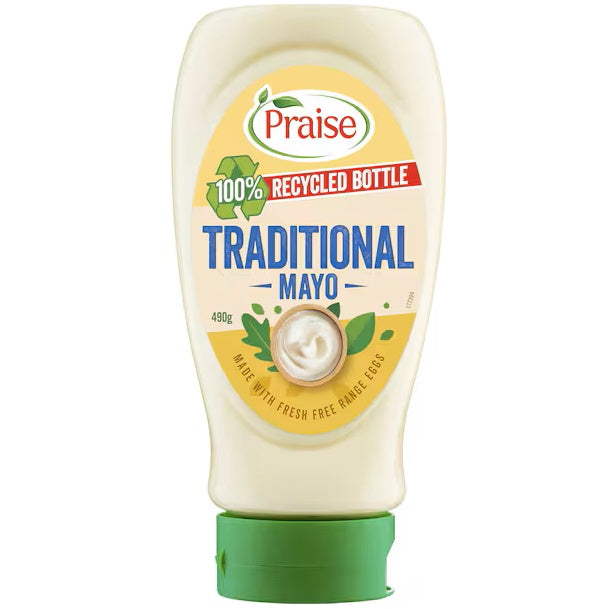 Praise Traditional Mayonnaise Squeeze Bottle 490g