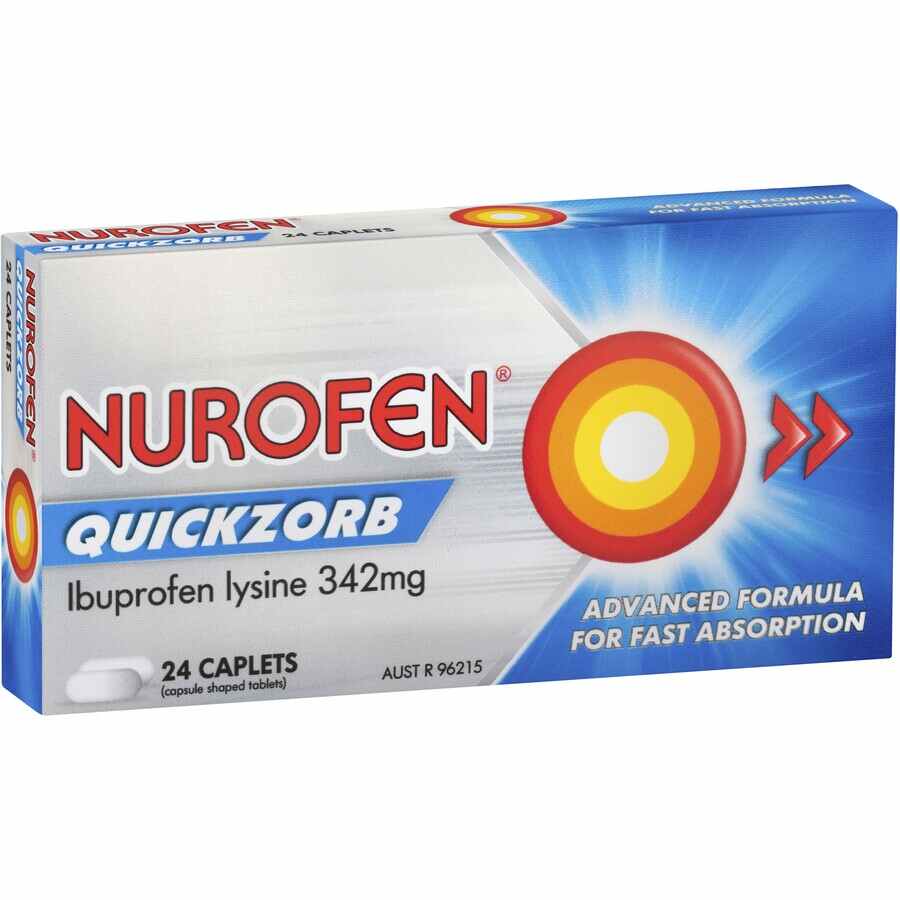 Nurofen Quickzorb Caplets 342mg 24pk