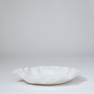 Ruffle Round Platter Snow White - XL