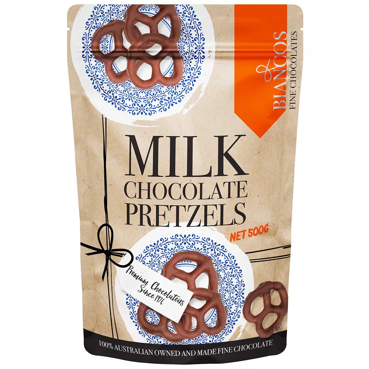 Biancos Milk Chocolate Pretzels 700g