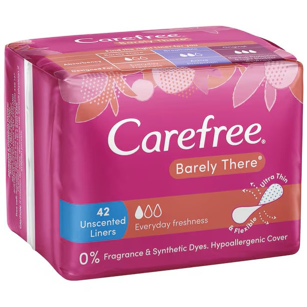 Carefree Barely There Unscented Liners 42pk