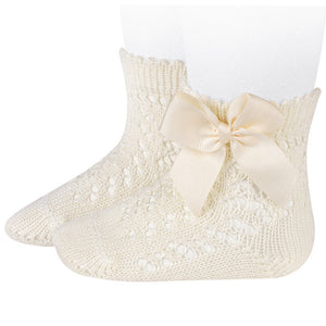 Condor Openwork Ankle Sock with Bow