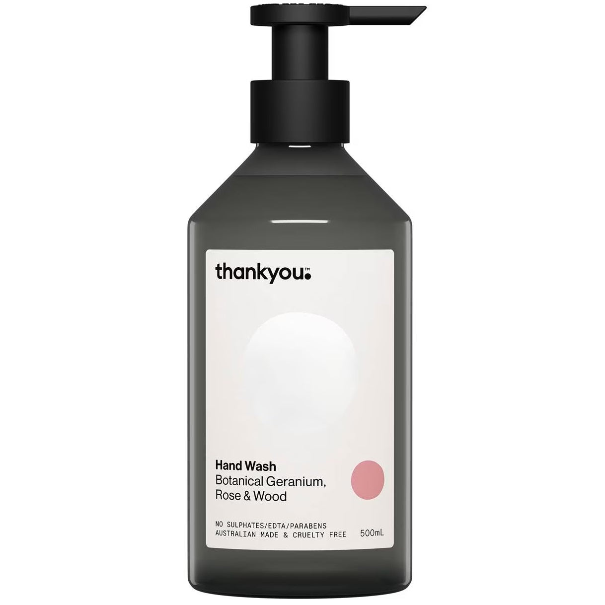 Thankyou Handwash Botanical Geranium Rose & Wood 500ml