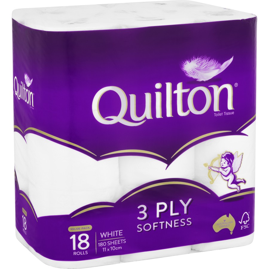 Quilton Toilet Tissue 3ply 18pk