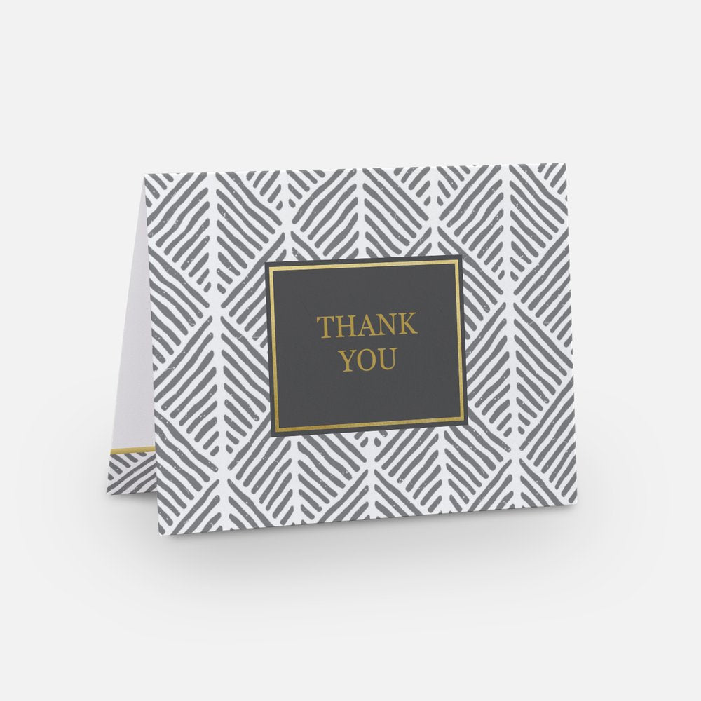 Chevron Echo Thank You Card