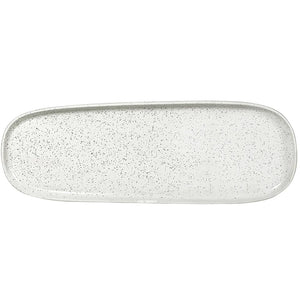 Robert Gordon White Speckle Platter / Long