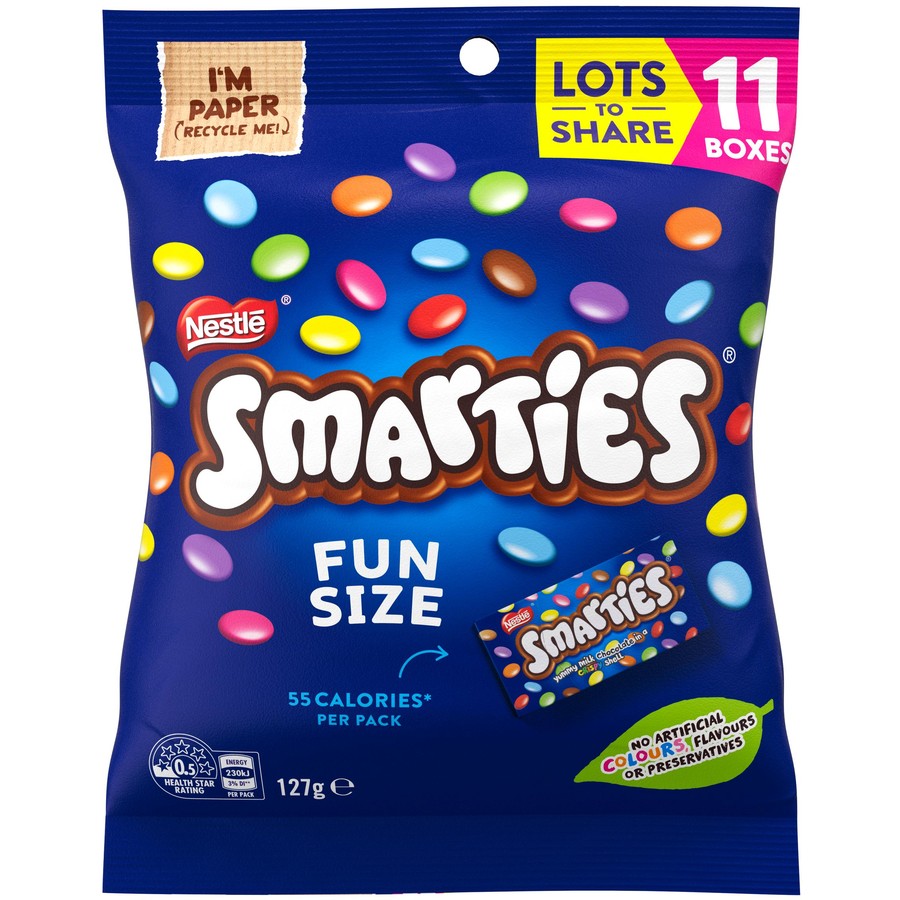 Nestle Smarties Fun Size 11pk 127g