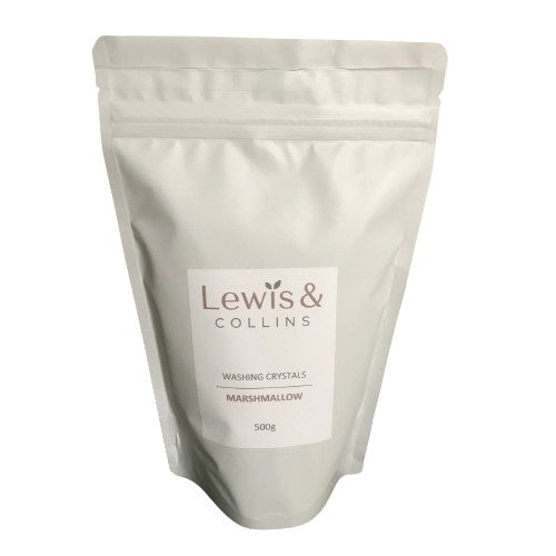 Lewis & Collins Washing Crystals 500g Pouch - Marshmallow