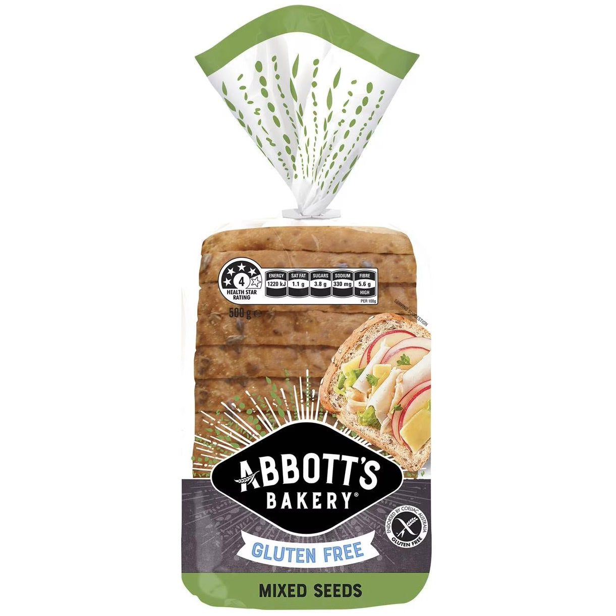 Abbotts Gluten Free Mixed Seeds Loaf 500g