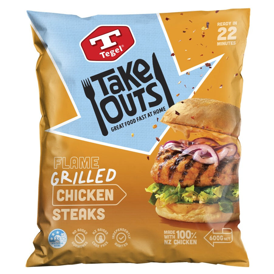 Tegel Take Outs Grilled Chicken Steaks 600g