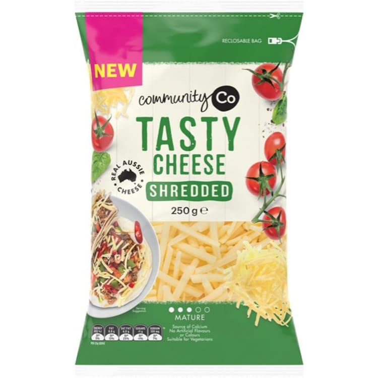 Community Co Tasty Cheese Shredded 250g