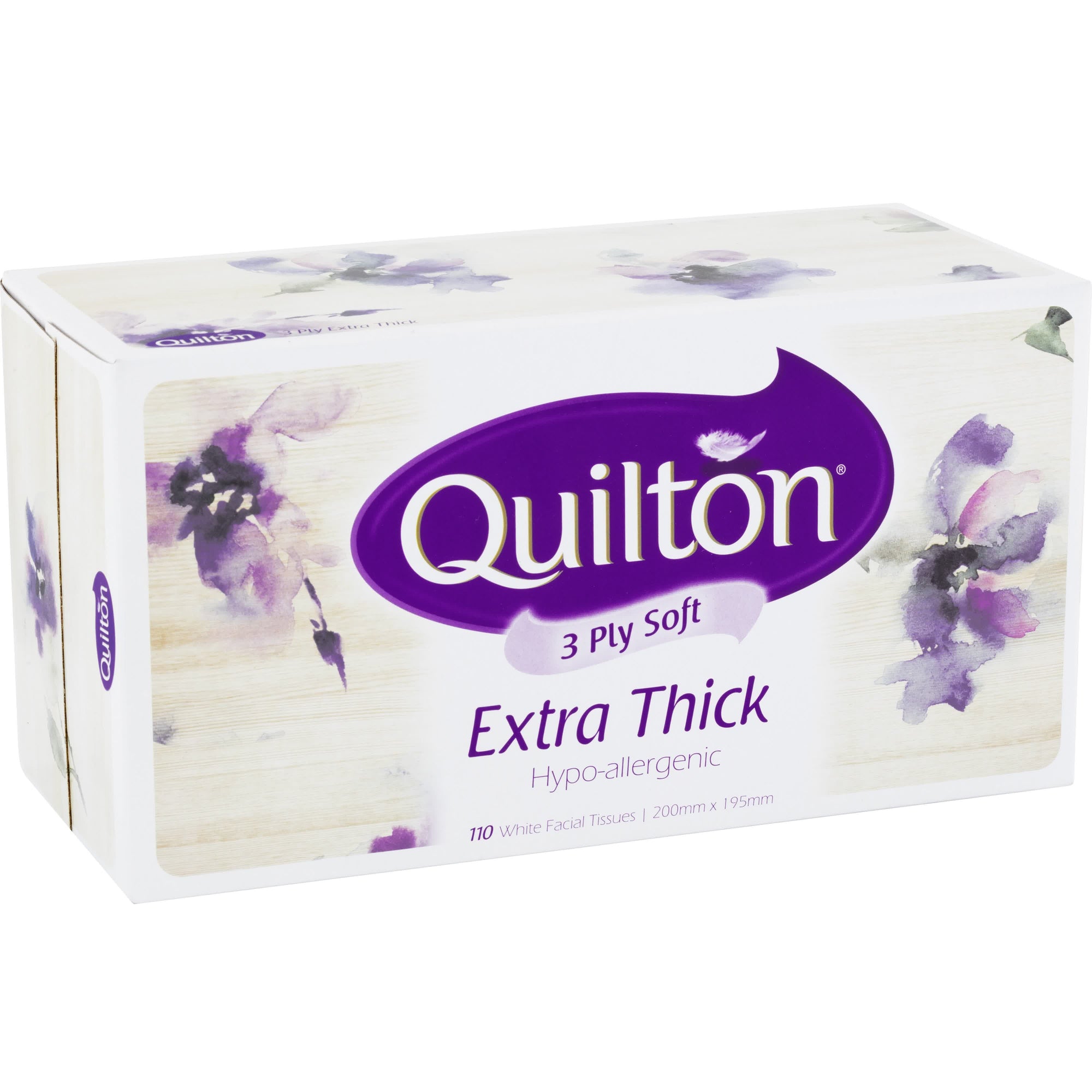 Quilton White Facial Tissue 3ply 110s