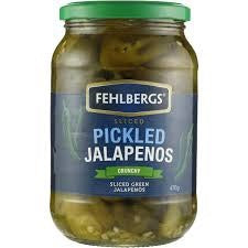 Fehlbergs Jalapenos Pickled 470g