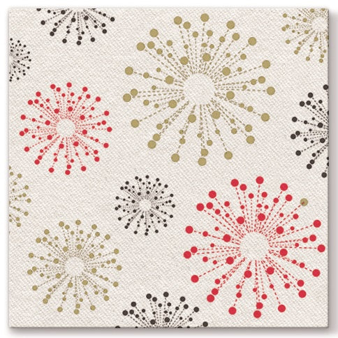 Dinner Airlaid Napkins - Explosions White – Pack 50