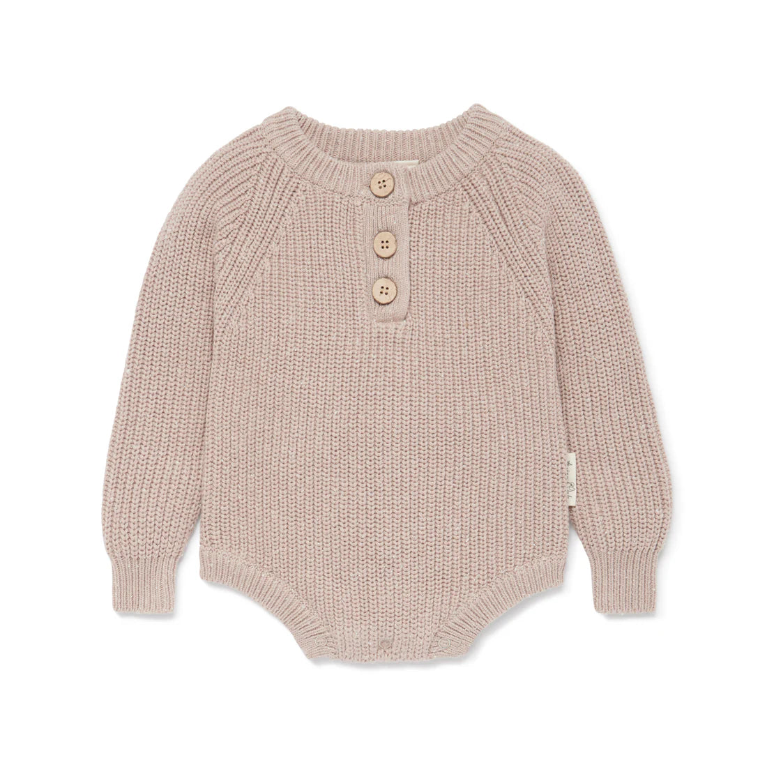 Aster & Oak Mushroom Knit Romper 6-12m