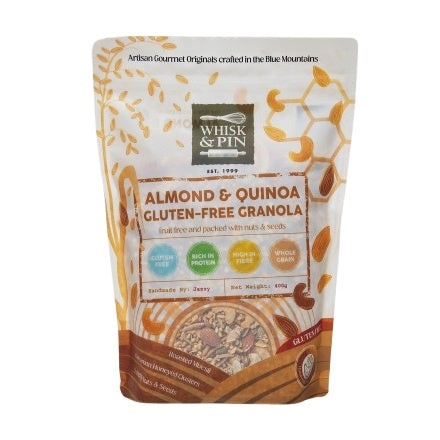 Whisk & Pin Almond & Quinoa GF Muesli 400g