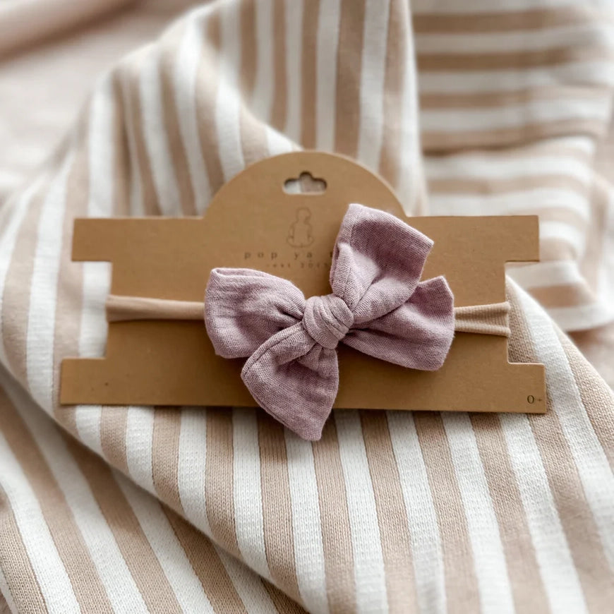 Baby Bow Headband - Lilac