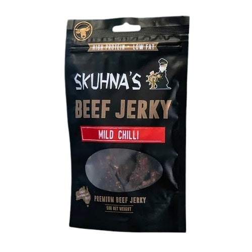 Skuhna's Beef Jerky - Mild Chili 50g