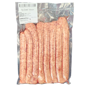 Freshly Frozen Sausages Gourmet Beef Thin 1kg