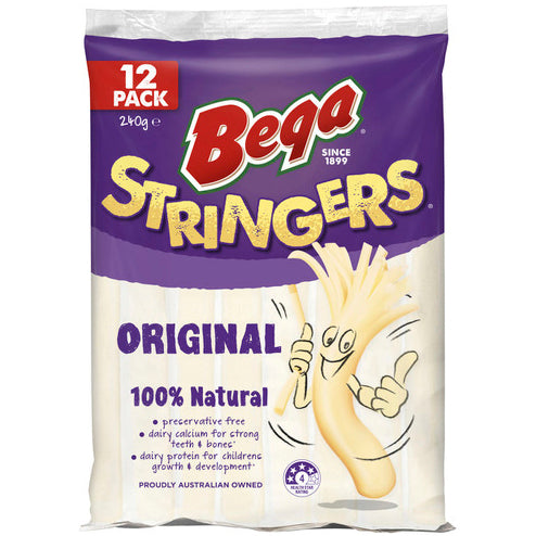 Bega Cheese Stringers 12pk 240g