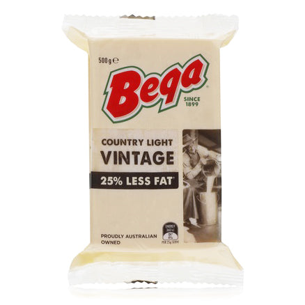 Bega Country Light Vintage Cheese 500g