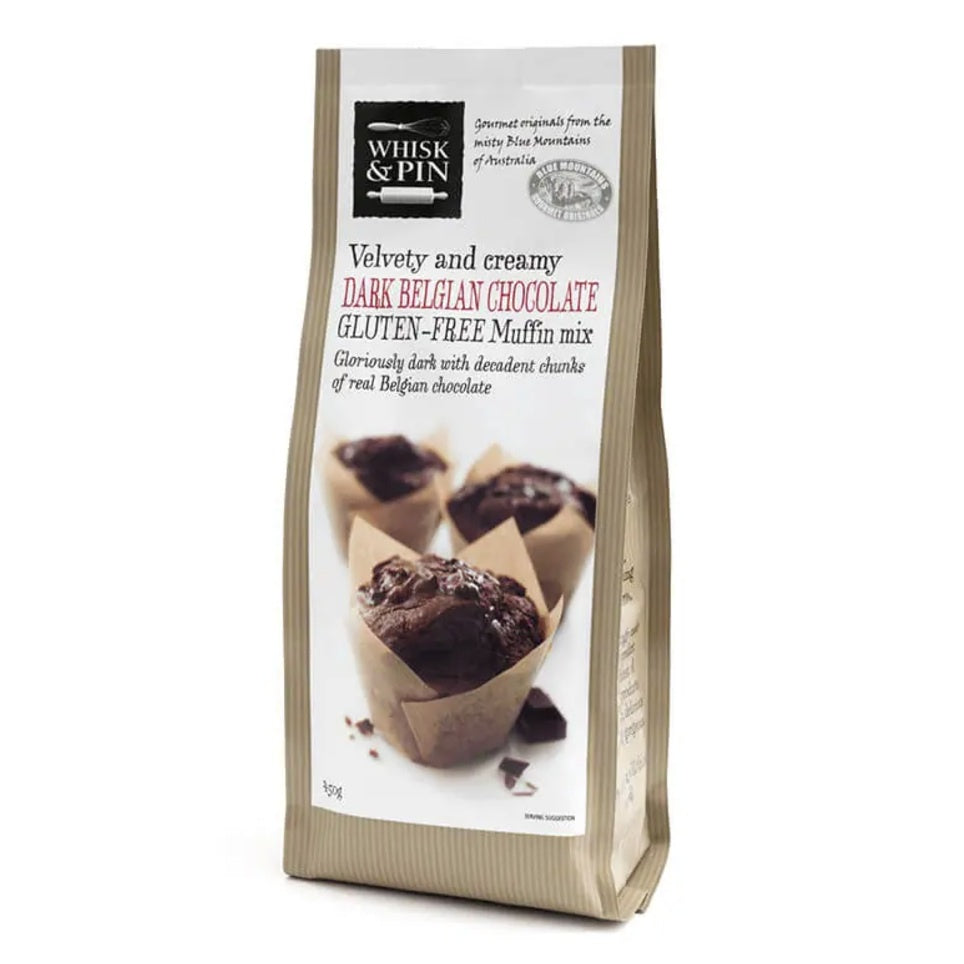 Whisk & Pin Belgian Chocolate Muffin Mix GF 450g