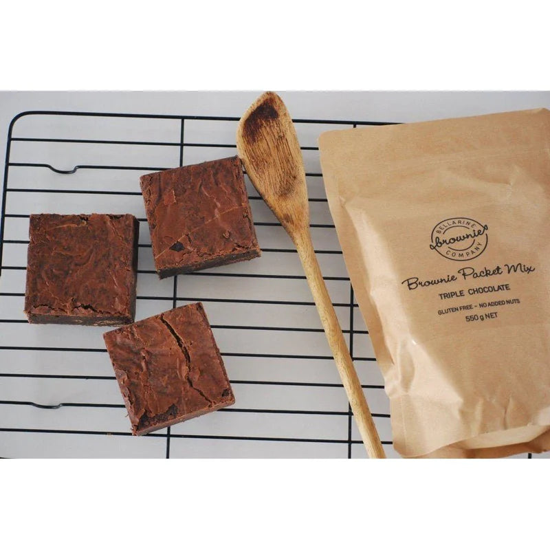 Bellarine Brownie Company Triple Chocolate Brownie Packet Mix 550g