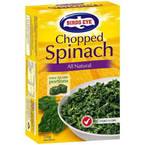 Birds Eye Frozen Chopped Spinach 250g