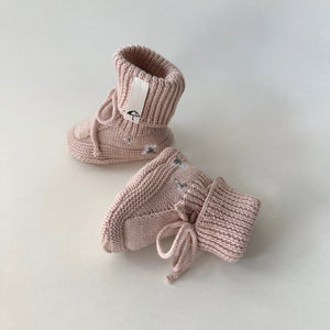 Booties Althea / Flower on Mellow Rose / 0-4m