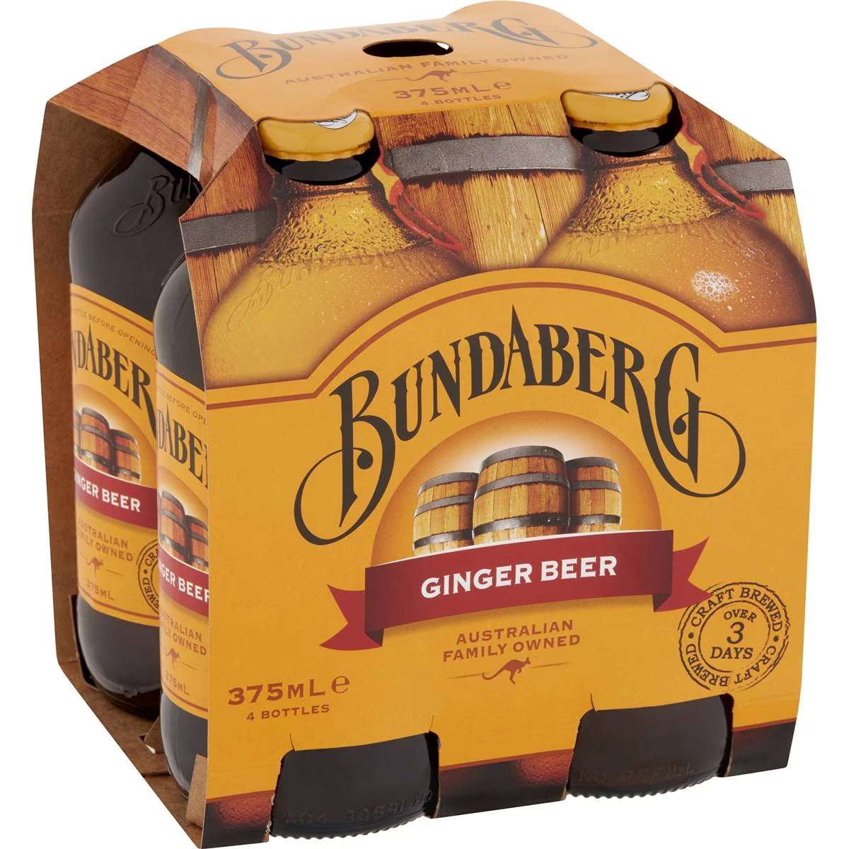 Bundaberg Ginger Beer 375ml x 4pk