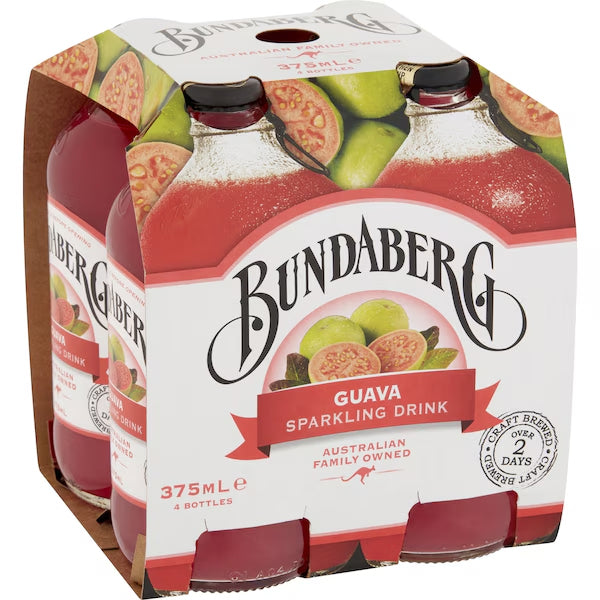 Bundaberg Guava Sparkling Drink 375ml x 4pk