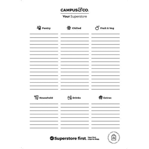 Campus & Co. Shopping List Pads A5 with Magnet