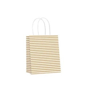 Twisted Handle Gift Bag Candy Gold Small - 160x200x80mm