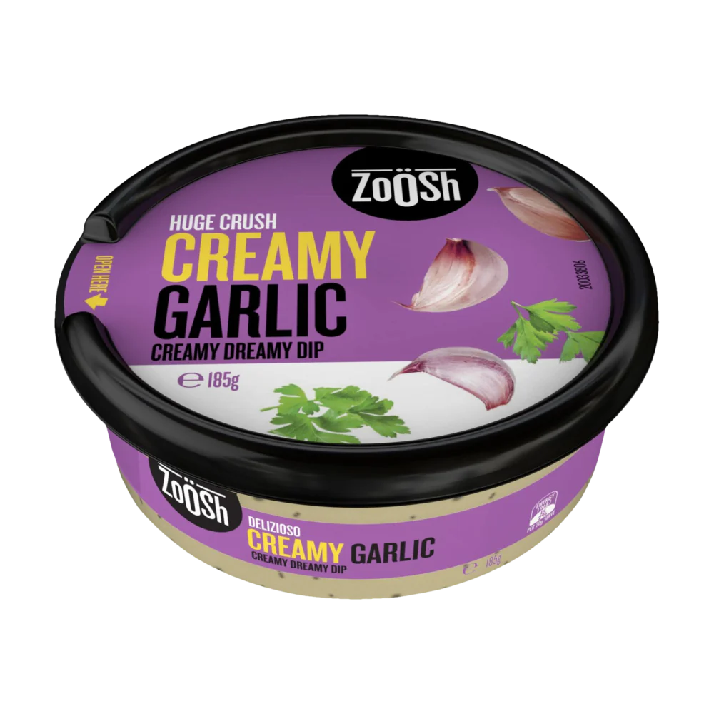 Zoosh Dip Creamy Garlic & Herb 185g