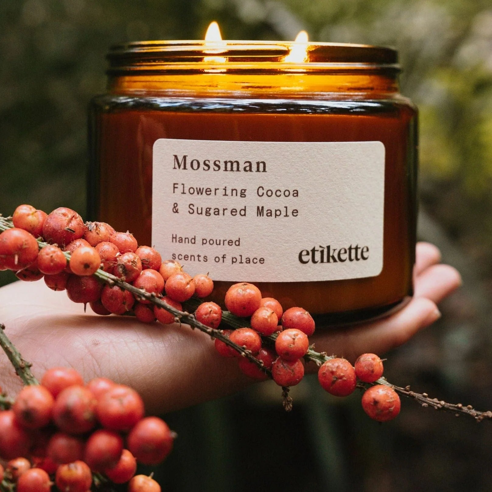 Mossman Candle / Flowering Cocoa & Sugared Maple / Double Wick 500ml