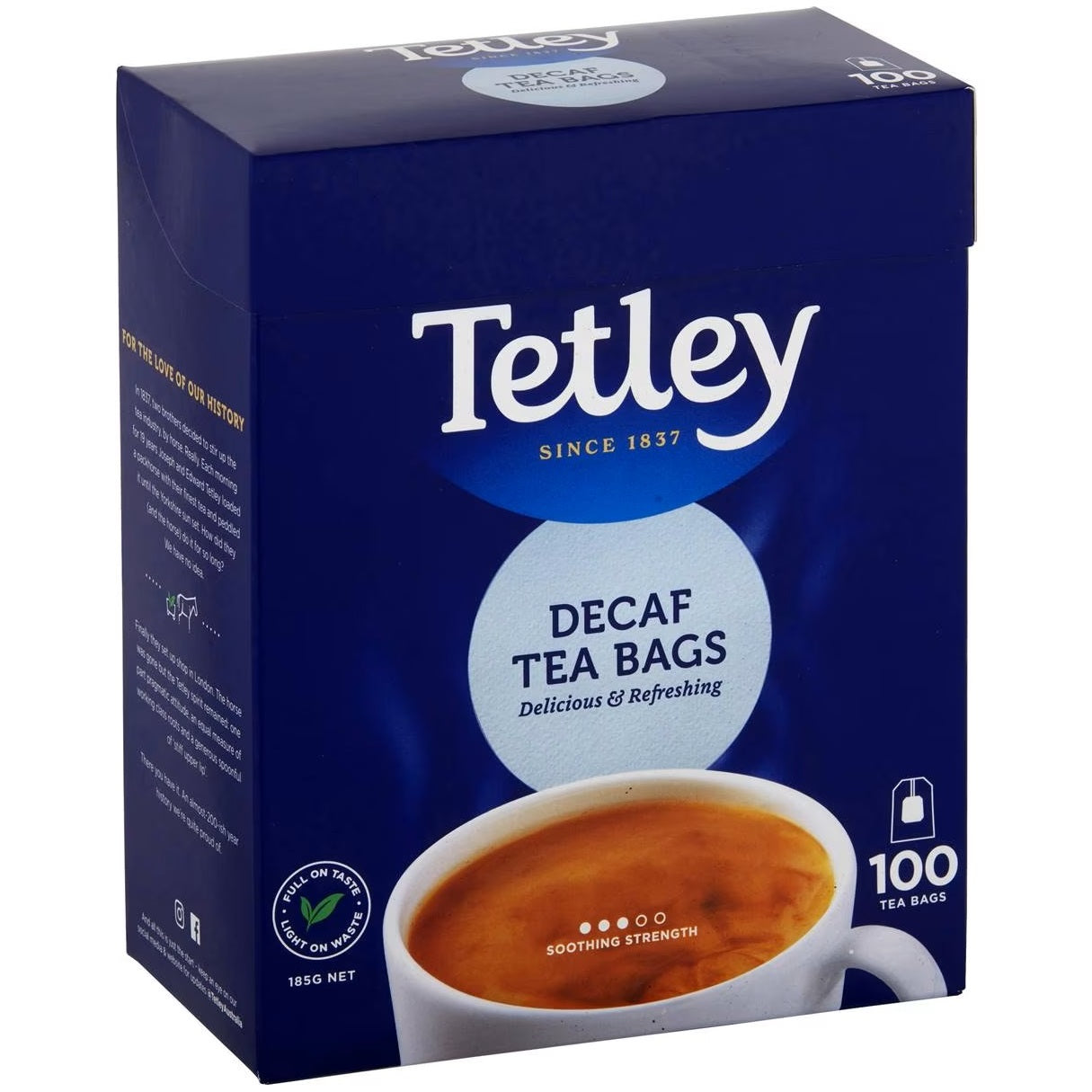 Tetley Decaffeinated Tea Bags 100pk