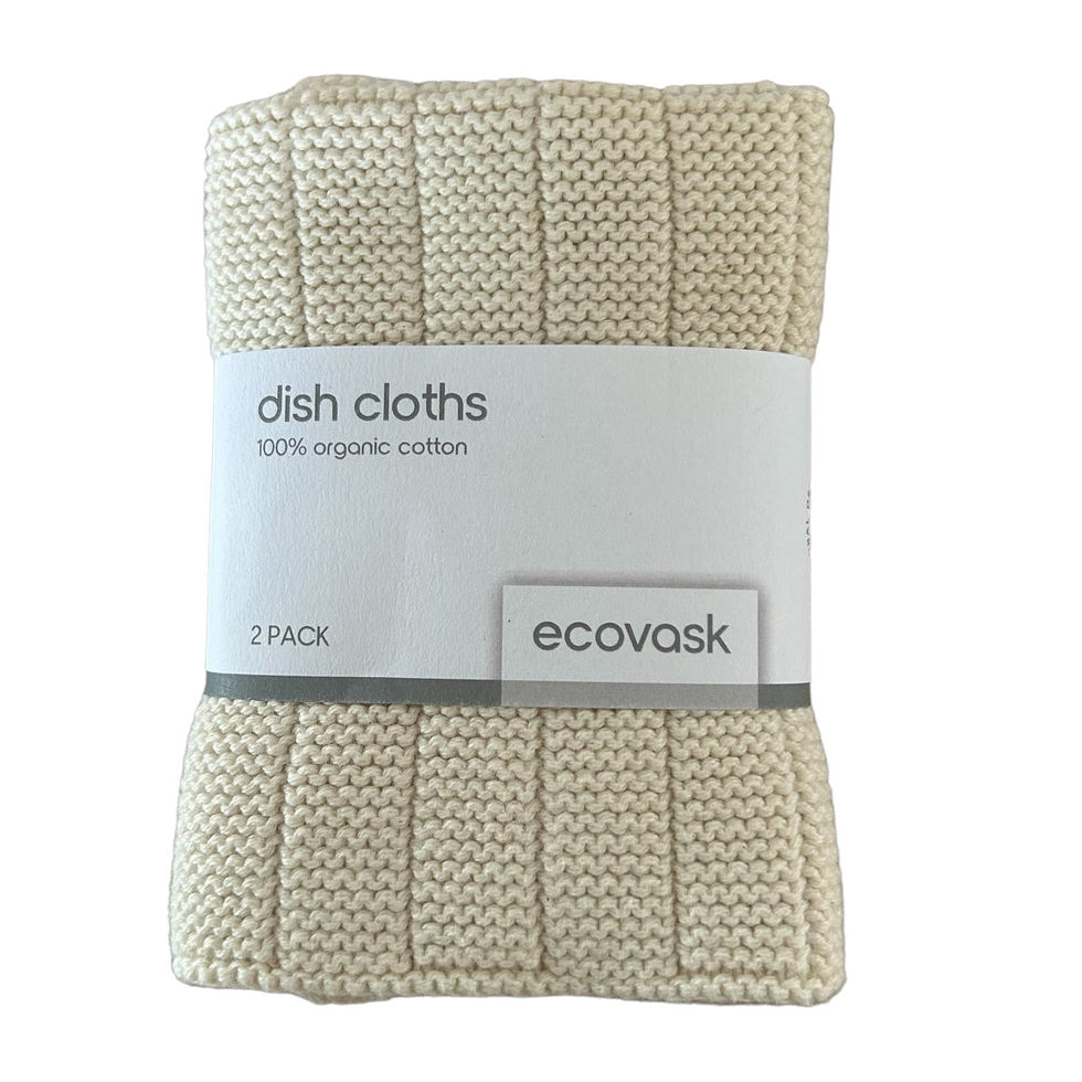 Ecovask Dishcloths Twin Pack - Marshmallow