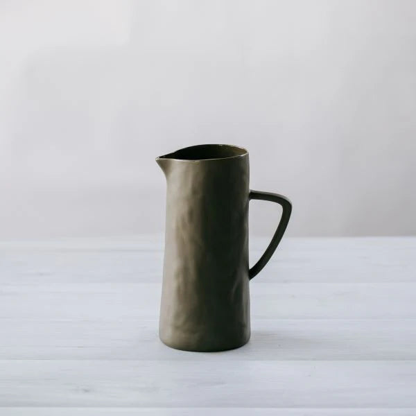 Flax Jug with Handle 24cm Khaki