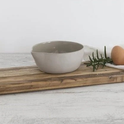 Flax Bowl with Pourer 14cm Grey