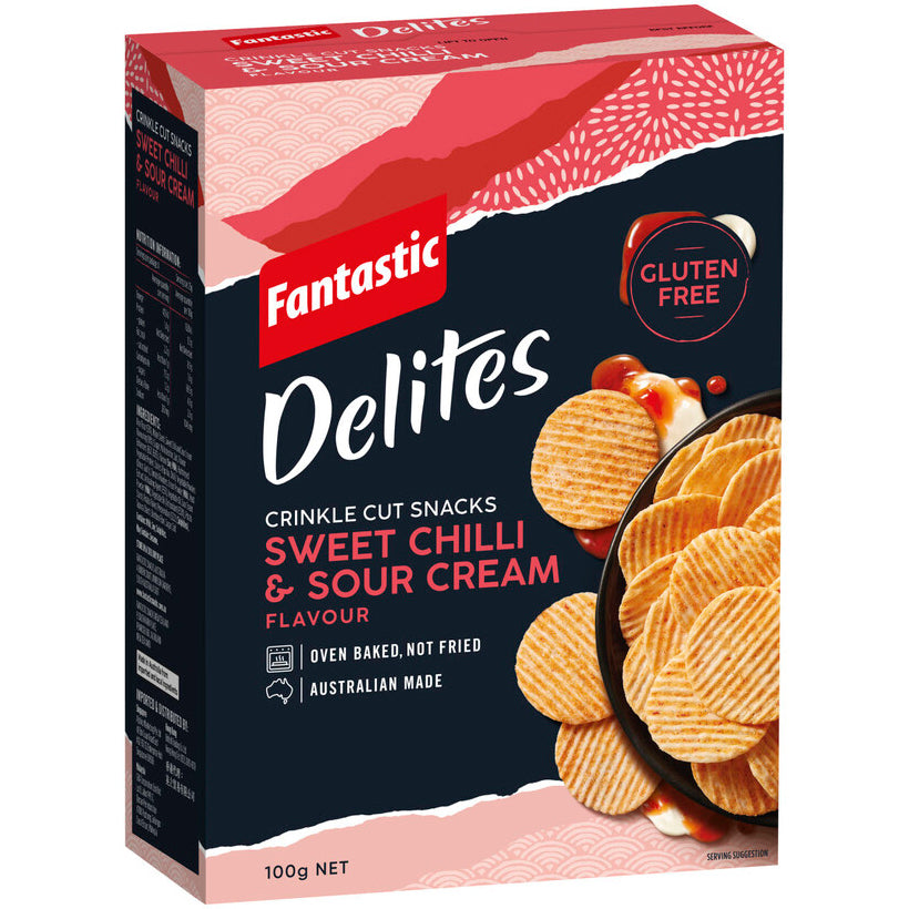 Fantastic Delites Sweet Chilli and Sour Cream 100g