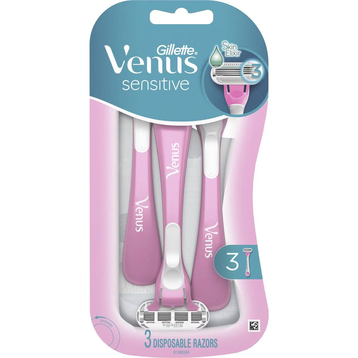 Gillette Venus Sensitive Disposable Razors 3pk