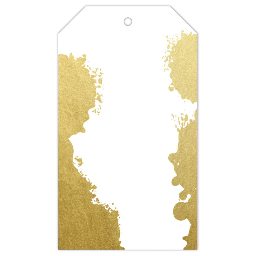 Gift Tag - Gold Splash