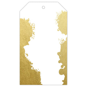 Gift Tag - Gold Splash