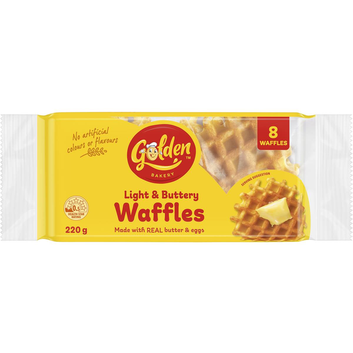 Golden Waffles Light & Buttery 8pk 220g