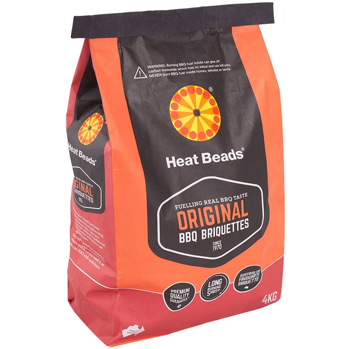 Heat Beads BBQ Original Briquettes - 4kg Bag