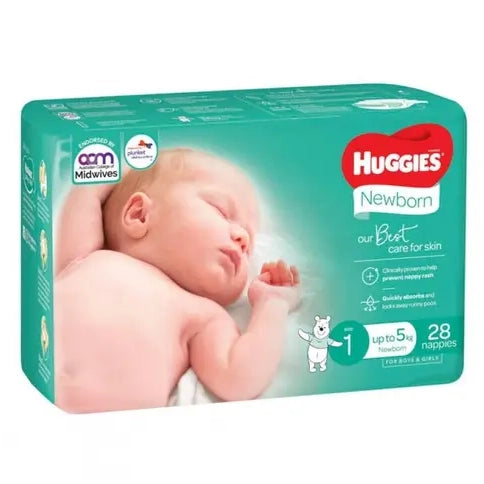 Huggies Ultimate Nappies Newborn 28pk